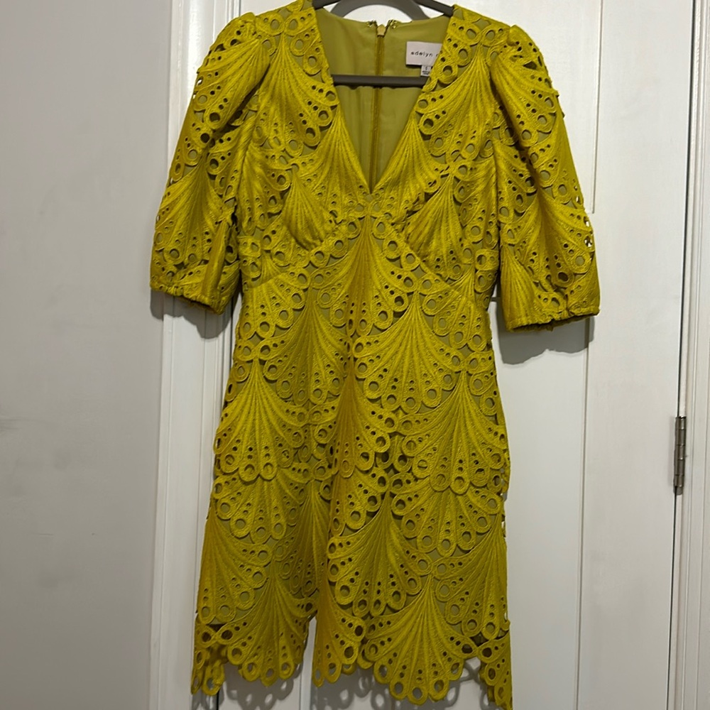 Adelyn Rae Yellow Mini Dress